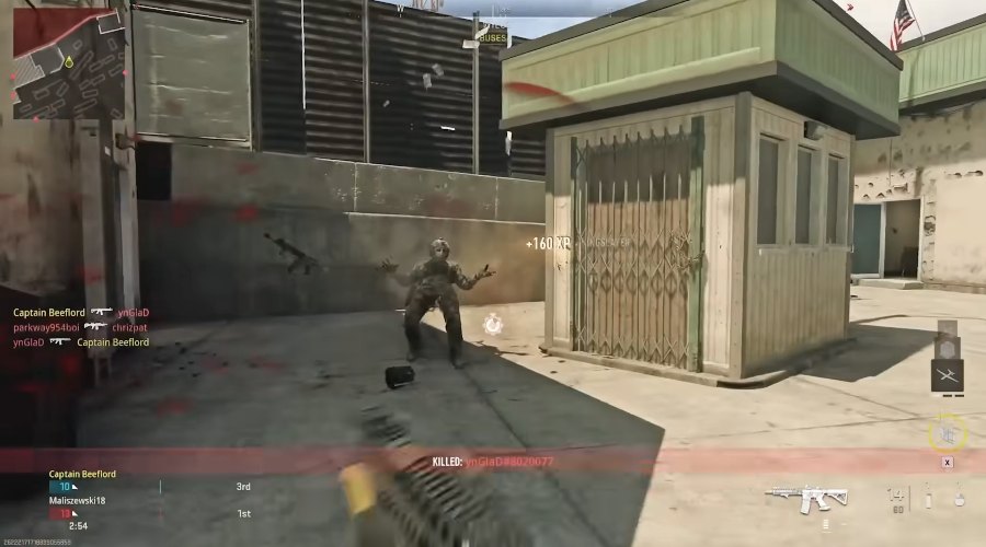 Shooting an Enemy in Modern Warfare 2