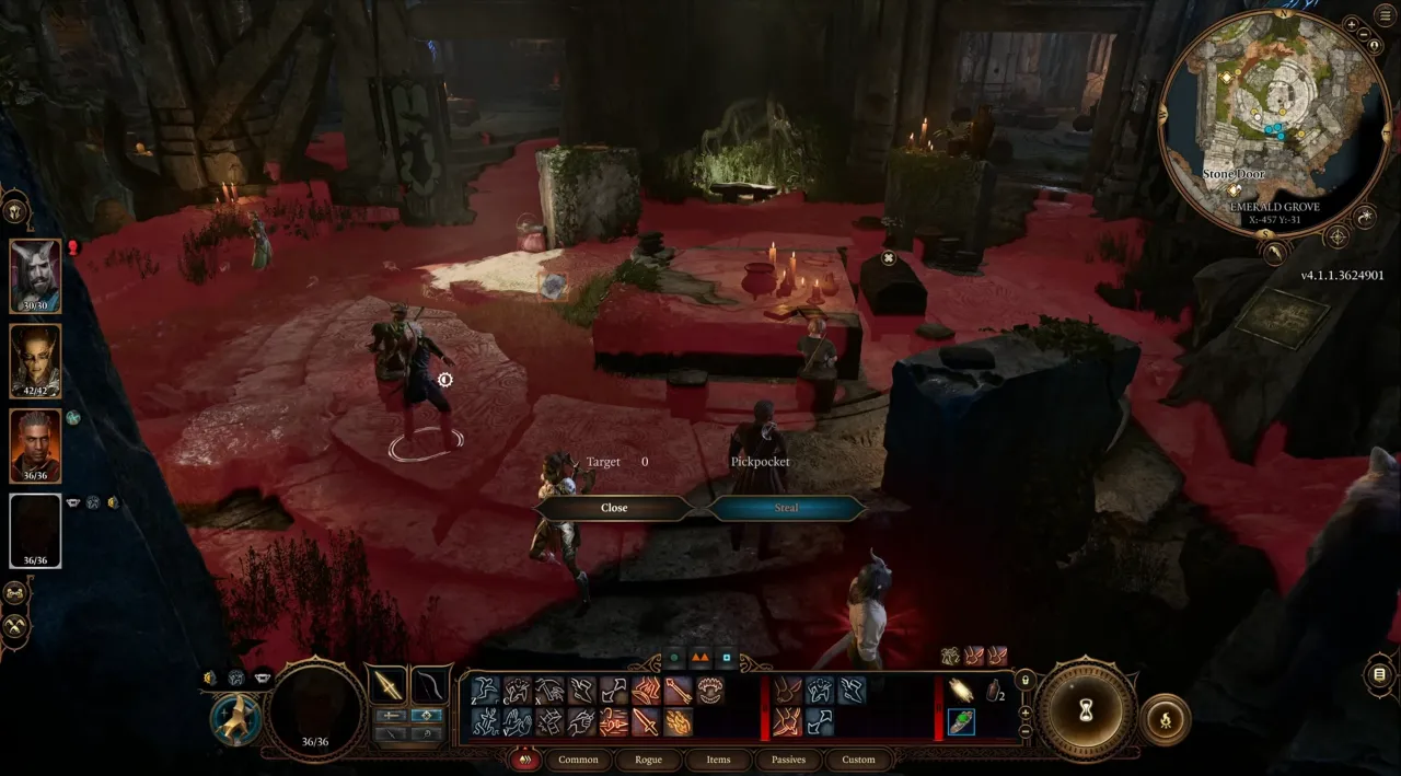 Baldur's Gate 3 - Pickpocketing Rath for Rune of the Wolf