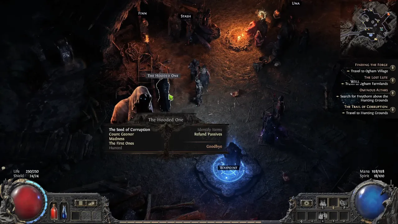 How to Unlock Respec in Path of Exile 2 through The Hooded One