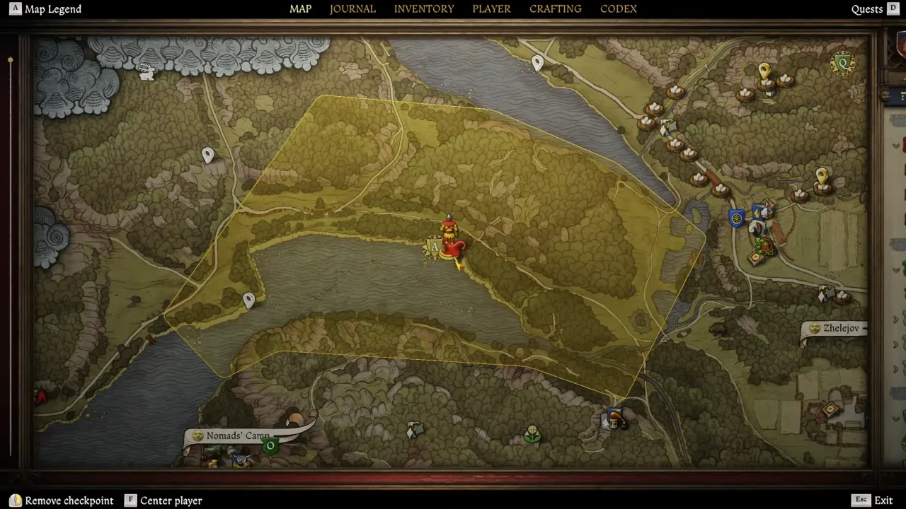 Axe map location in Kingdom Come Deliverance 2