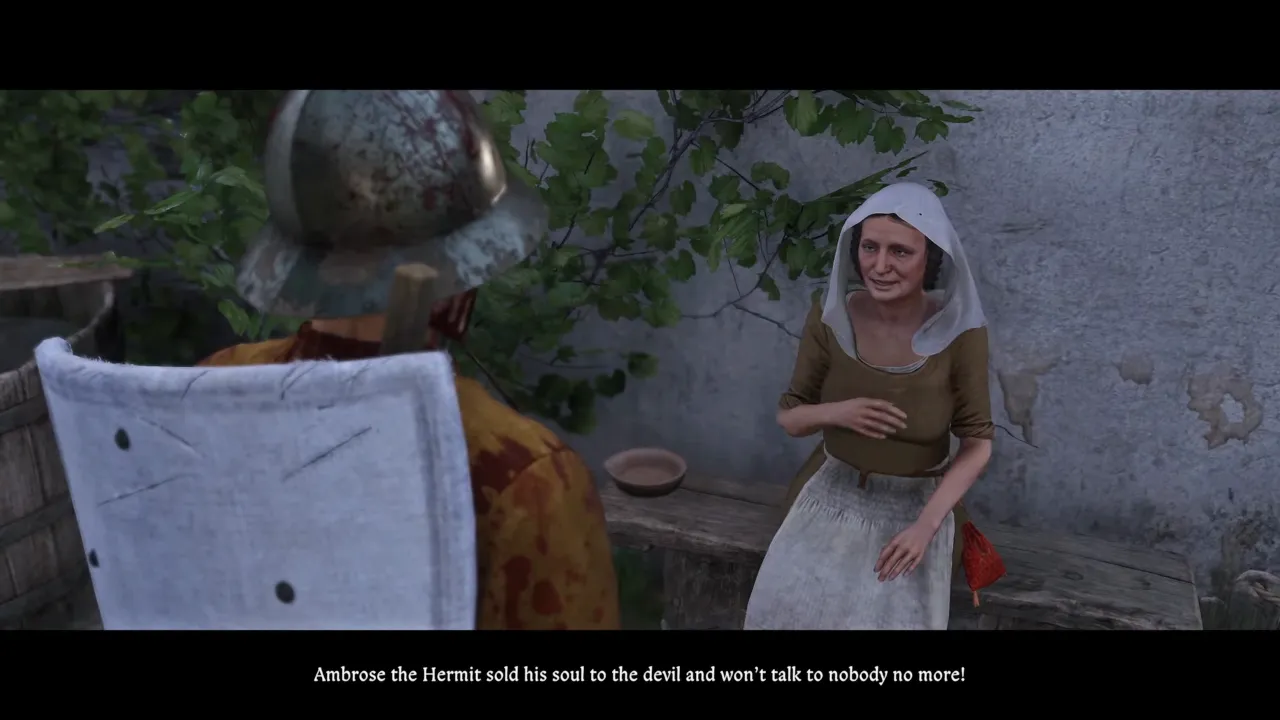 Talking to Betty in Hermit quest in KCD 2