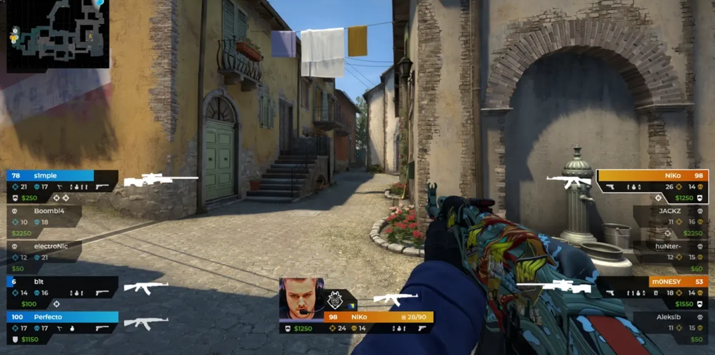 HUDs Work in eSports tournament match