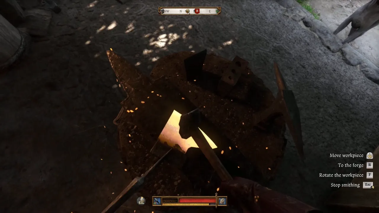 Repairing the Broken Axe in KCD 2 Axe from the Lake quest