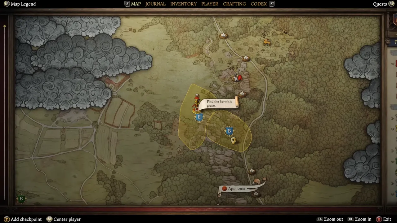 Kingdom Come Deliverance 2 Hermit Sword map location