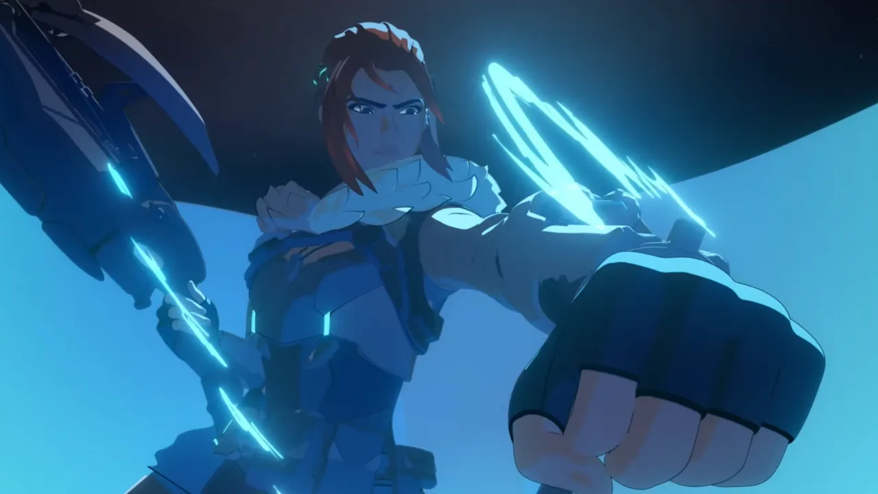 Freja fighting in Overwatch 2