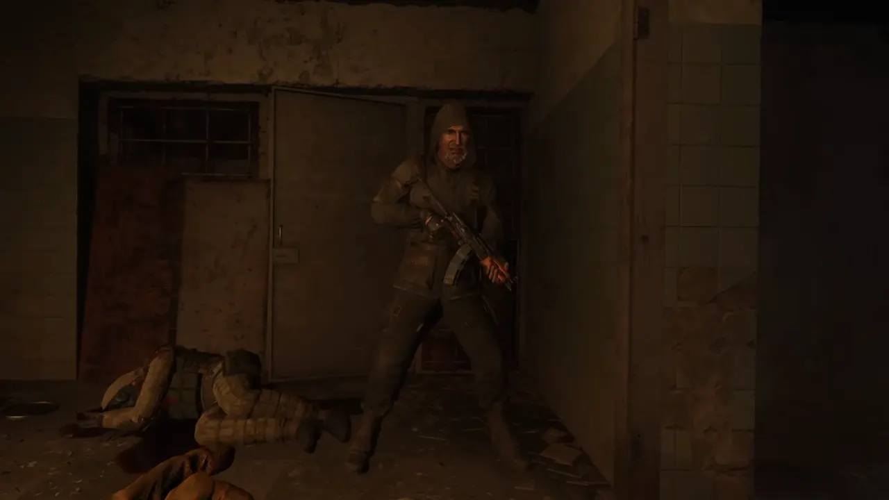 Encounter with a strange guy - STALKER 2 Heart of Chornobyl