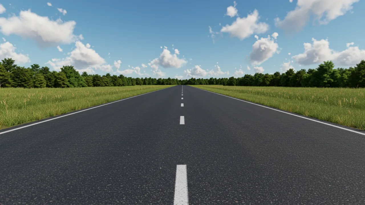 Asphalt highway road