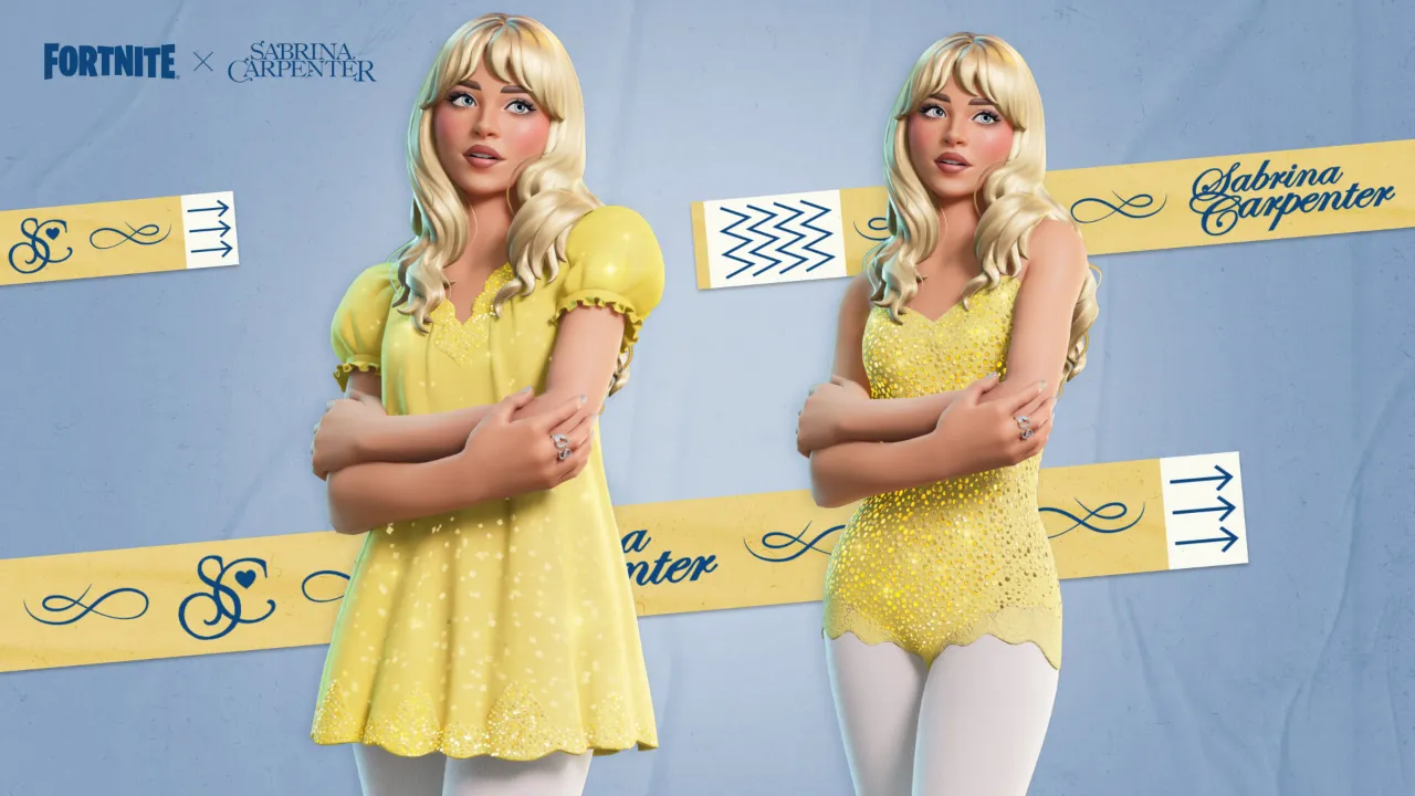 Fortnite Sabrina Carpenter in Yellow Outfit