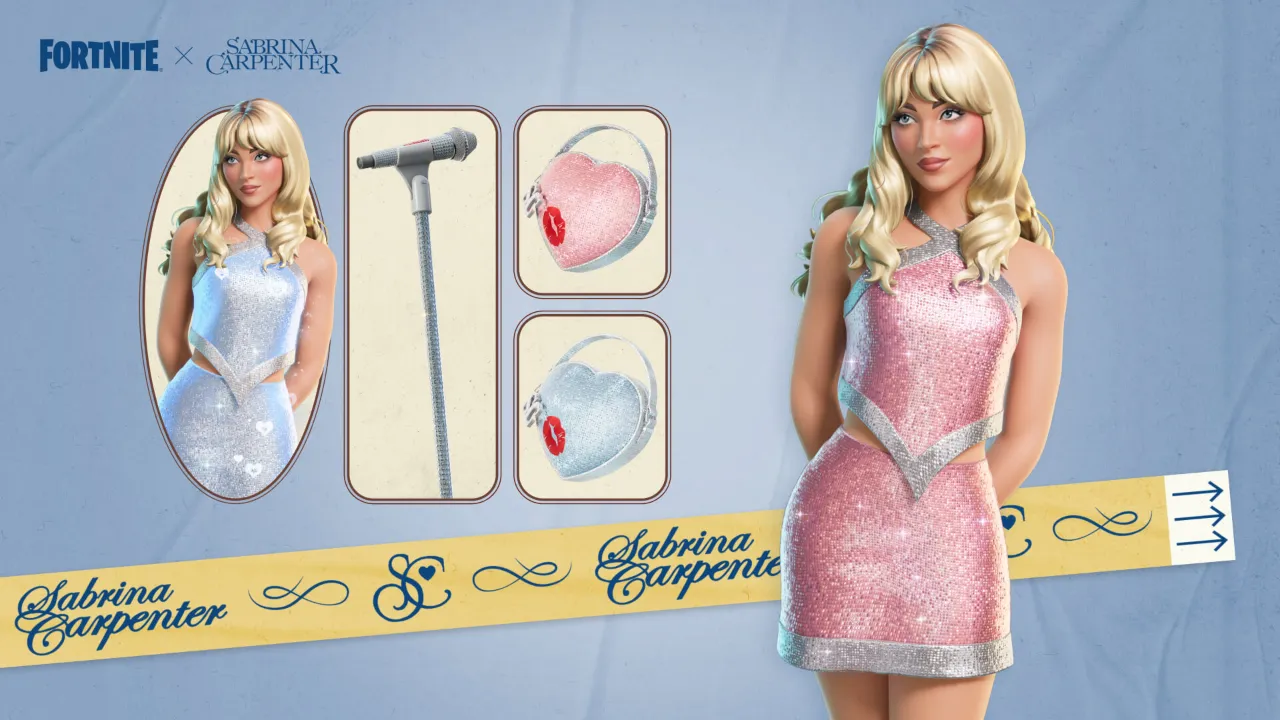 Some Sabrina items from Sweet Little Bundle in Fortnite