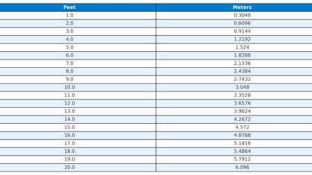 Feet to Meters Converter Feet to Meters Converter: ft to m conversion