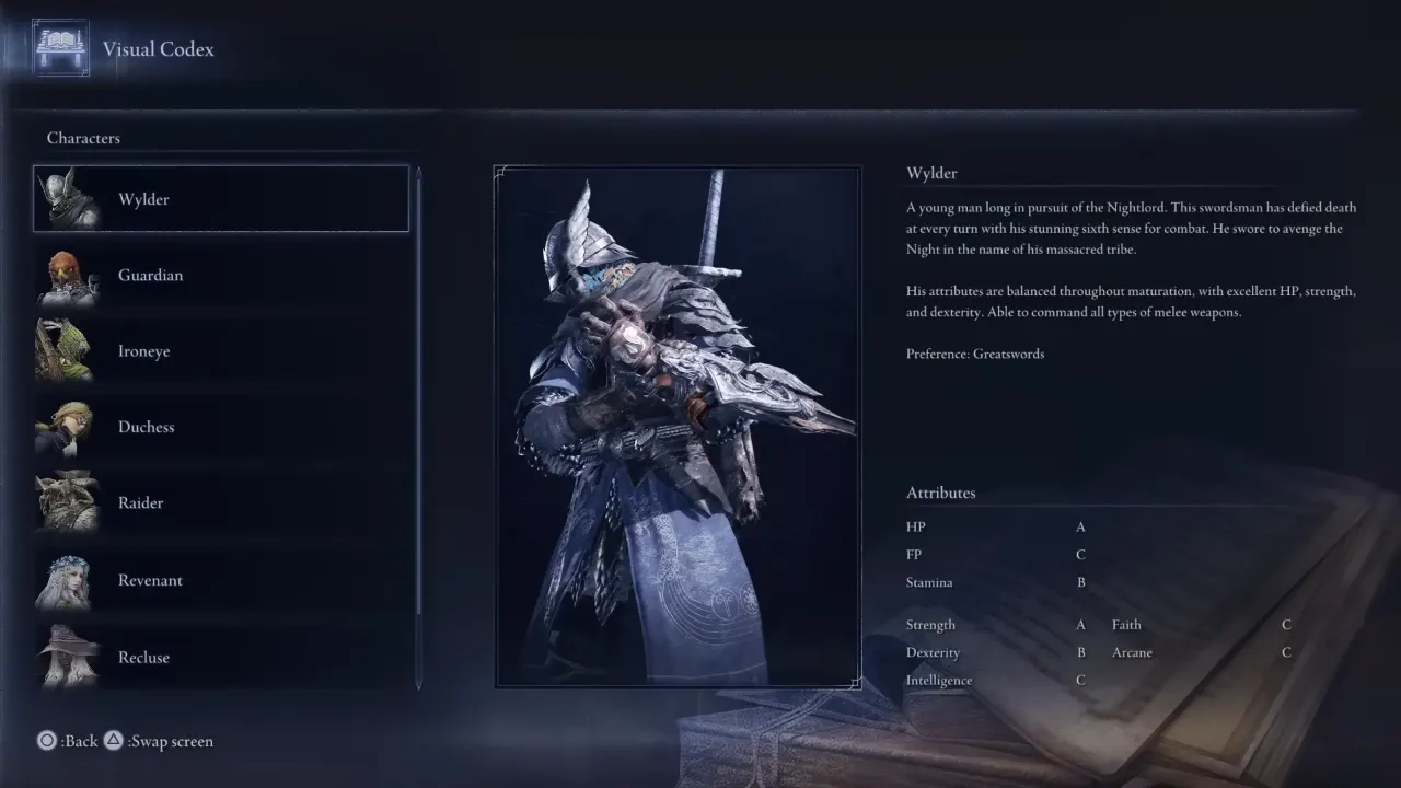 Elden Ring Nightreign Wylder Class Stats Overview