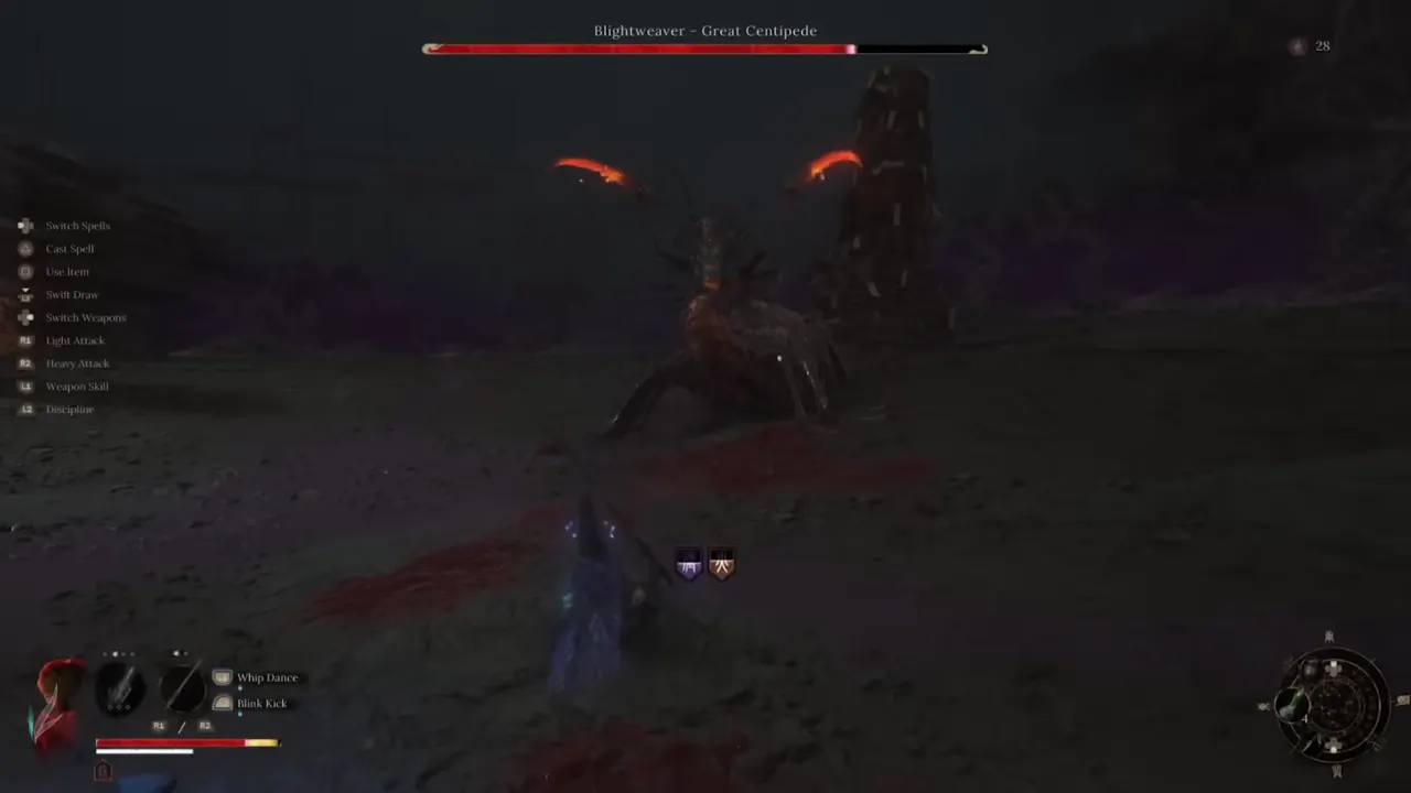 Wuchang Fallen Feathers Blightweaver Great Centipede Boss