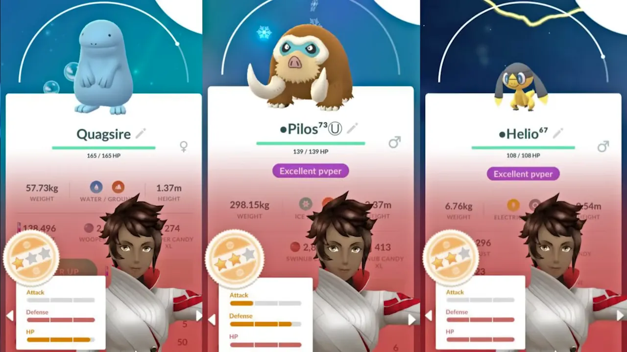 Pokémon IVs stats in Pokemon Go