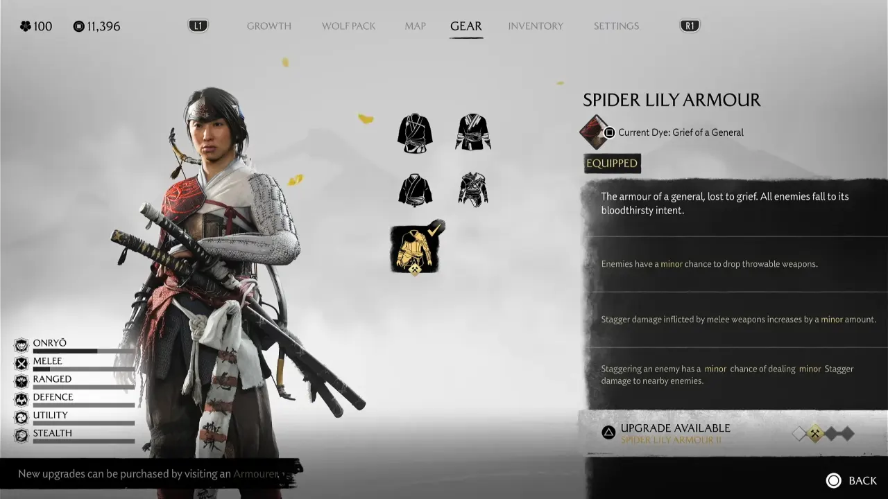 Ghost of Yotei Spider Lily Armor