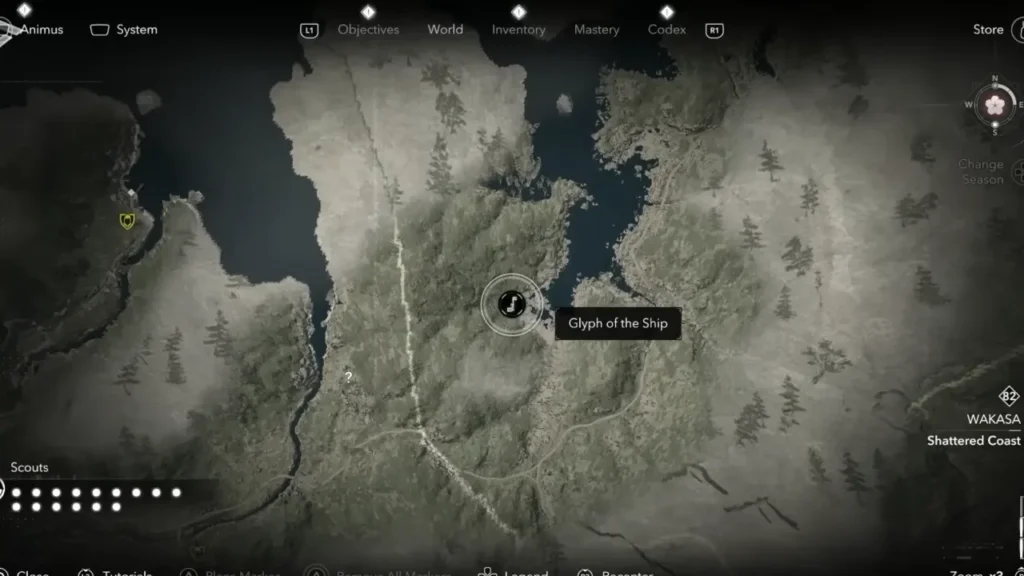 Glyph of the Ship Location