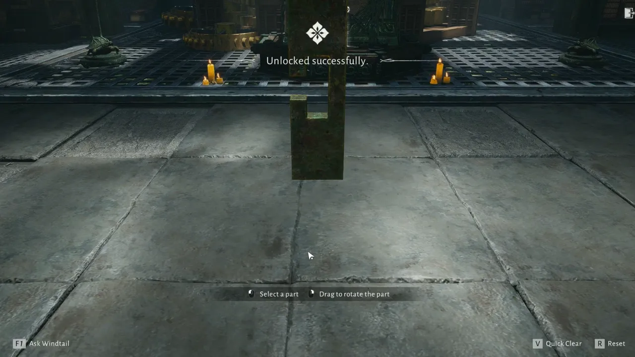 Lu Ban Lock puzzle solved screenshot